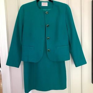 Vintage Pendleton petite 100% virgin wool in emerald green size 8P